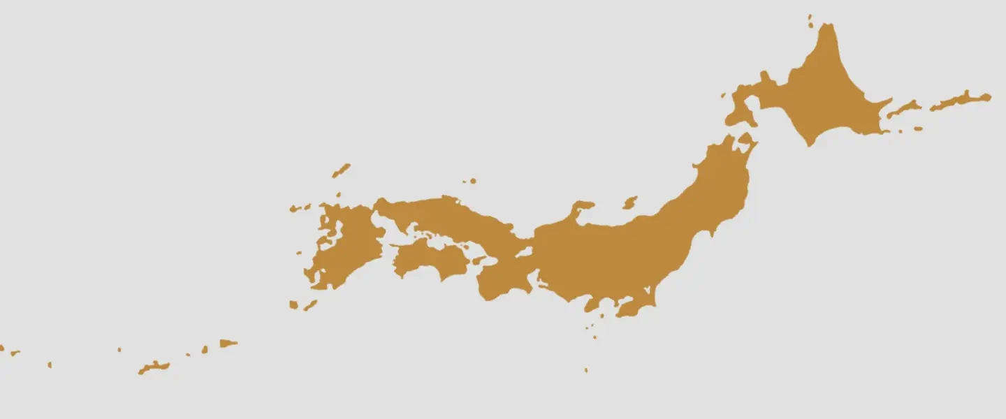 日本地図のイラスト
